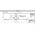 SMC MV52VWH 52吋天花吊扇